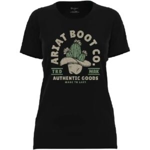 Dames-T-shirt Ariat Cacti Cowboy Noir M Dames-T-shirt Ariat Cacti Cowboy Noir M