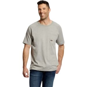 Katoenen T-shirt Ariat Rebar Gris S Katoenen T-shirt Ariat Rebar Gris S
