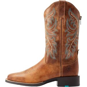 Vrouwen westernlaarzen met rits aan de achterkant Ariat Round Up Marron 37 Vrouwen westernlaarzen met rits aan de achterkant Ariat Round Up Marron 37