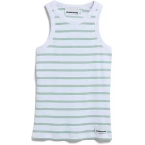 Gestreepte tanktop voor dames Armedangels Kanitaa Blanc S Gestreepte tanktop voor dames Armedangels Kanitaa Blanc S