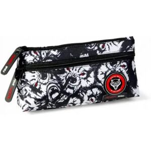 Dubbele ritstasje Bestial Wolf Multicolore 21x11x5 cm Dubbele ritstasje Bestial Wolf Multicolore 21x11x5 cm