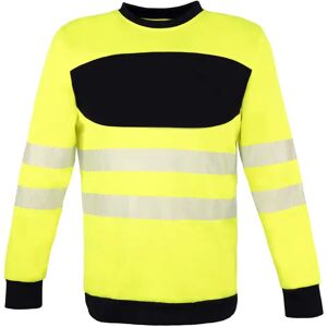 Korntex KX410 Geel/Zwart 4XL - High Visibility Sweatshirt Korntex KX410 Geel/Zwart 4XL - High Visibility Sweatshirt