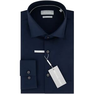 Shirt Michael Kors Poplin Stretch Bleu 40 Shirt Michael Kors Poplin Stretch Bleu 40