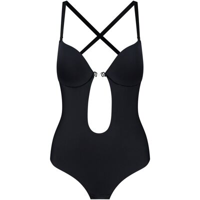 Damesbody Bye Bra Sensual Noir XL Damesbody Bye Bra Sensual Noir XL