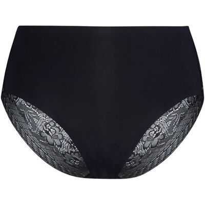 Damesslipjes Bye Bra Midi Noir XL Damesslipjes Bye Bra Midi Noir XL