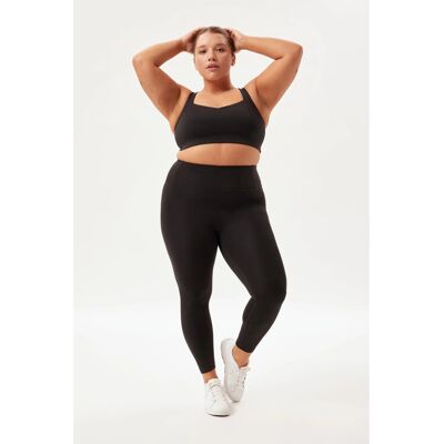Girlfriend Collective Zwarte Hoge Taille 7/8 Leggings - Leggings Girlfriend Collective Zwarte Hoge Taille 7/8 Leggings - Leggings