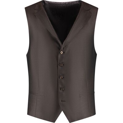 Kostuum vest Michael Kors Silk Blend Jacquard Marron 52 Kostuum vest Michael Kors Silk Blend Jacquard Marron 52