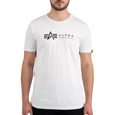 T-shirt Alpha Industries Alpha Label (X2) Blanc M T-shirt Alpha Industries Alpha Label (X2) Blanc M
