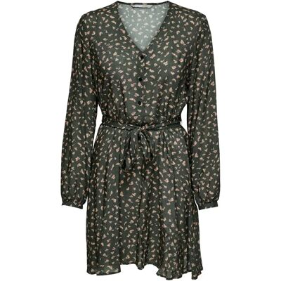 Dames jurk Only onlellie Marron M Dames jurk Only onlellie Marron M