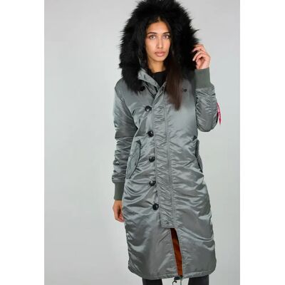 Damesparka Alpha Industries Fishtail Vert XS Damesparka Alpha Industries Fishtail Vert XS