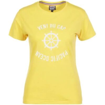 Vent Du Cap Acheryl Gele Korte Mouw T-Shirt - T-Shirt Vent Du Cap Acheryl Gele Korte Mouw T-Shirt - T-Shirt