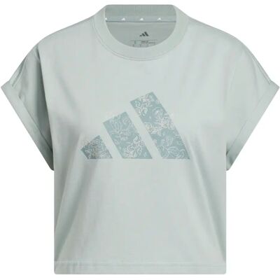 Dames-T-shirt adidas Western Florals Vert XL Dames-T-shirt adidas Western Florals Vert XL