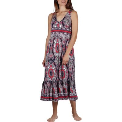 Damesjurk Admas Paisley Bleu XL Damesjurk Admas Paisley Bleu XL