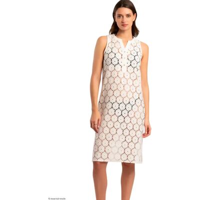 Damesstrandjurk Admas Beach Flowers Blanc M Damesstrandjurk Admas Beach Flowers Blanc M
