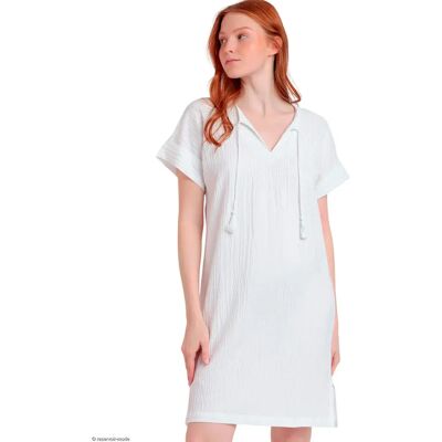 Damesjurk Admas Linen Style Blanc L Damesjurk Admas Linen Style Blanc L