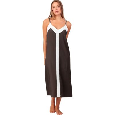 Halflange zomerjurk voor dames Admas Marron S Halflange zomerjurk voor dames Admas Marron S