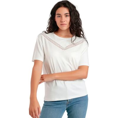 T-shirt dames Admas Chest Lace Beige S T-shirt dames Admas Chest Lace Beige S