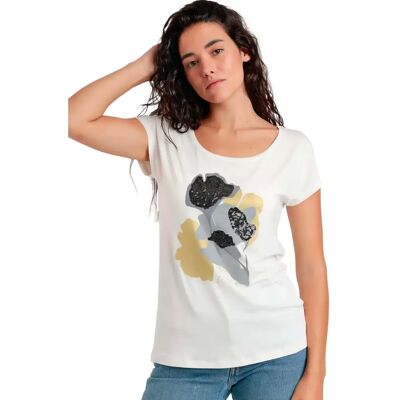 T-shirt dames Admas Best Wishes Beige L T-shirt dames Admas Best Wishes Beige L