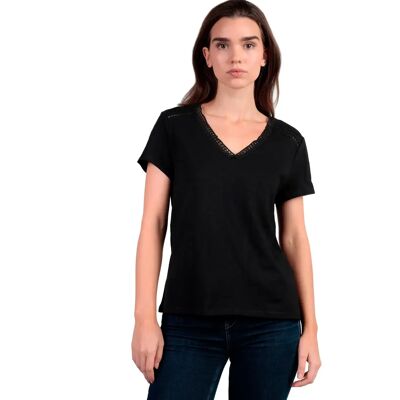 T-shirt dames Admas Entredos Noir XL T-shirt dames Admas Entredos Noir XL