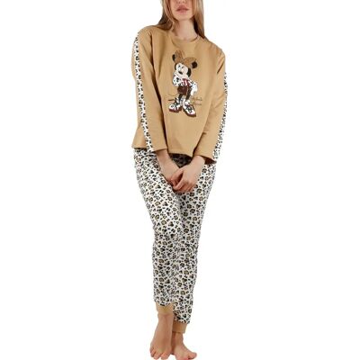 Damespyjama's Admas Minnie Leopardo Disney Marron L Damespyjama's Admas Minnie Leopardo Disney Marron L