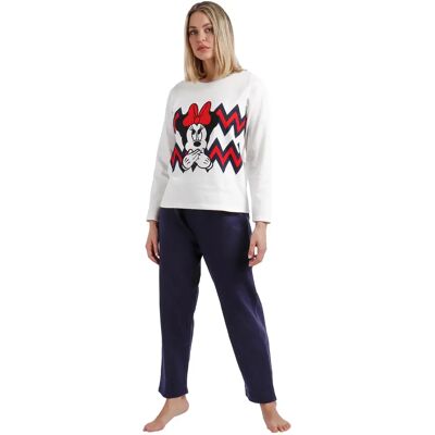 Pyjama sweatshirt en broek dames Admas Minnie Zigzag Disney Beige M Pyjama sweatshirt en broek dames Admas Minnie Zigzag Disney Beige M