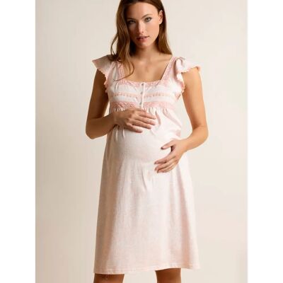 Korte Mouw Nachtjurk Zwangerschap Dames Admas Light Classic Rose XL Korte Mouw Nachtjurk Zwangerschap Dames Admas Light Classic Rose XL