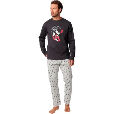 Pyjama met lange mouwen en broek Admas Make Me Laugh Disney Gris M Pyjama met lange mouwen en broek Admas Make Me Laugh Disney Gris M
