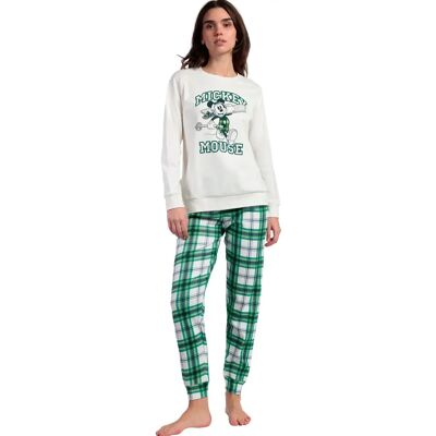 Pyjama met lange mouwen en broek voor dames Admas Ski Mouse Disney Blanc M Pyjama met lange mouwen en broek voor dames Admas Ski Mouse Disney Blanc M