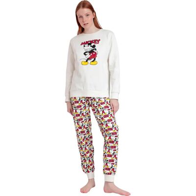 Pyjama Sweatshirt en Broek Dames Admas Best Mickey Disney Blanc S Pyjama Sweatshirt en Broek Dames Admas Best Mickey Disney Blanc S
