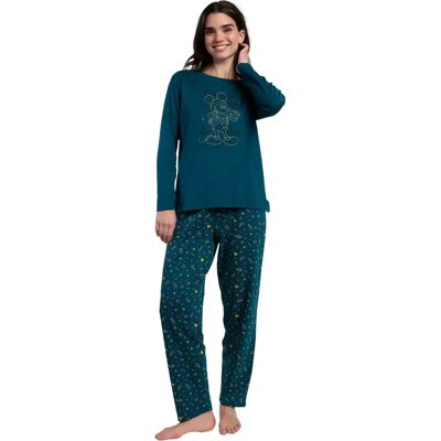 Pyjama met lange mouwen top en lange mouwen broek dames Admas Cosmic Wheel Disney Bleu 2XL Pyjama met lange mouwen top en lange mouwen broek dames Admas Cosmic Wheel Disney Bleu 2XL