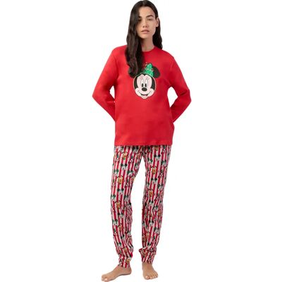 Pyjama met lange mouwen en broek voor dames Admas Party Friends Disney Rouge XL Pyjama met lange mouwen en broek voor dames Admas Party Friends Disney Rouge XL
