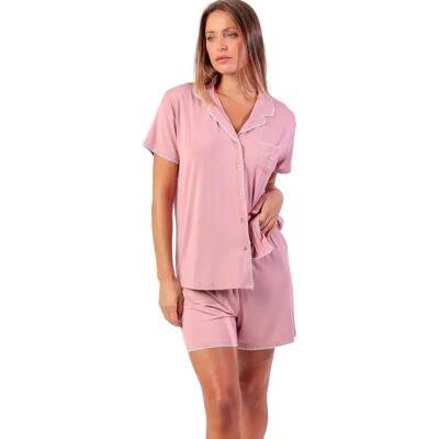 Pyjama t-shirt met korte mouwen en short voor dames Admas Classic Summer Rose XL Pyjama t-shirt met korte mouwen en short voor dames Admas Classic Summer Rose XL