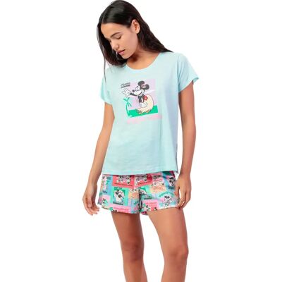 Pyjama t-shirt en short voor dames Admas Holiday Vibes Disney Bleu XL Pyjama t-shirt en short voor dames Admas Holiday Vibes Disney Bleu XL