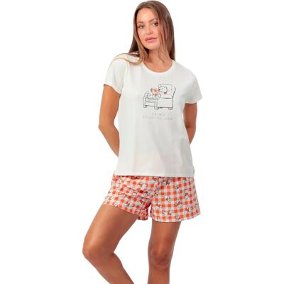 Pyjama t-shirt en short voor dames Admas Reading Era Disney Blanc S Pyjama t-shirt en short voor dames Admas Reading Era Disney Blanc S