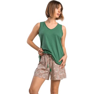 Damespyjama's Admas Garden Vert S Damespyjama's Admas Garden Vert S