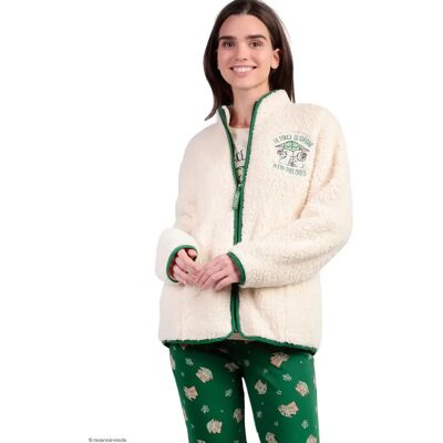 Damesfleece Admas Grogu Cute Star Wars Blanc M Damesfleece Admas Grogu Cute Star Wars Blanc M