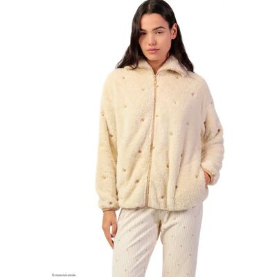 Dames Fleece voor binnen Admas Stripes And Stars Beige M Dames Fleece voor binnen Admas Stripes And Stars Beige M