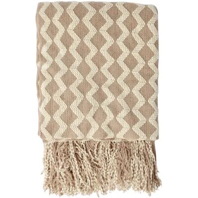 Dekking Admas Zigzag Beige TU Dekking Admas Zigzag Beige TU