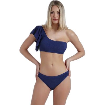 Asymmetrisch 2-delig badpak met ruffles voor vrouwen Admas Bleu 46 Asymmetrisch 2-delig badpak met ruffles voor vrouwen Admas Bleu 46