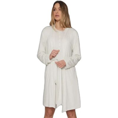 Dames lange mouwen kanten jas Admas Classic Gris XL Dames lange mouwen kanten jas Admas Classic Gris XL