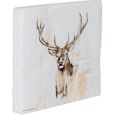 Handdoek Akah Red Deer (x20) Blanc 33x33 cm Handdoek Akah Red Deer (x20) Blanc 33x33 cm