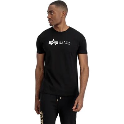 T-shirt Alpha Industries Label T 2 Pack Noir S T-shirt Alpha Industries Label T 2 Pack Noir S