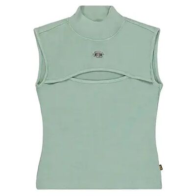 Dames mouwloos T-shirt Alpha Industries World Cut Out Vert M Dames mouwloos T-shirt Alpha Industries World Cut Out Vert M