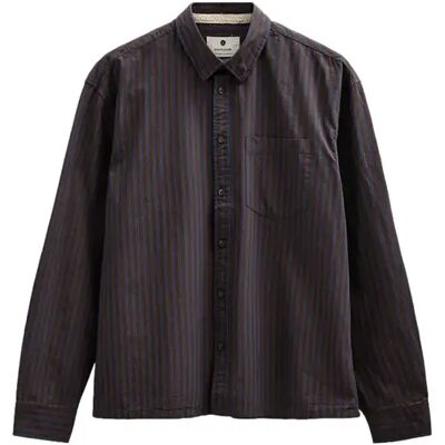 Hemd met lange mouwen van poplin Anerkjendt Kotto Marron L Hemd met lange mouwen van poplin Anerkjendt Kotto Marron L