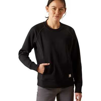 Dames sweatshirt Ariat Rebar Lightweight Fleece Noir L Dames sweatshirt Ariat Rebar Lightweight Fleece Noir L