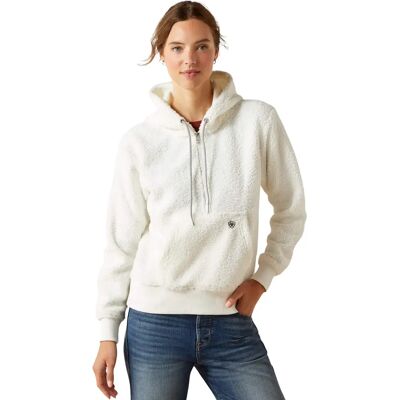 Dames fleece met capuchon Ariat Orinda Blanc S Dames fleece met capuchon Ariat Orinda Blanc S