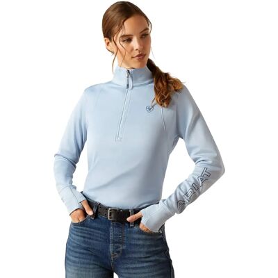 Dames Polaire 1/2 Zip Ariat Team EQ Bleu S Dames Polaire 1/2 Zip Ariat Team EQ Bleu S