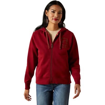 Damescapuchon met volledige rits Ariat Stitched Rouge S Damescapuchon met volledige rits Ariat Stitched Rouge S