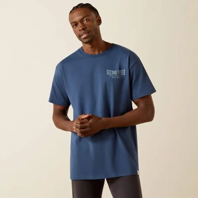 T-shirt Ariat Sendero Second Rodeo Bleu M T-shirt Ariat Sendero Second Rodeo Bleu M