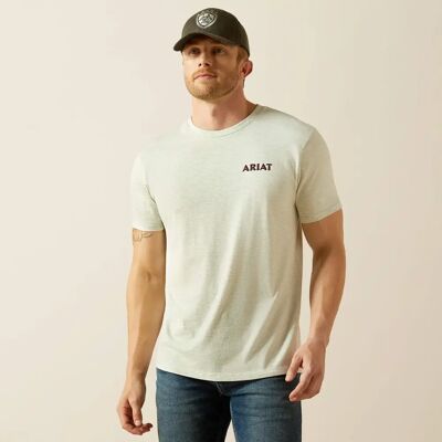 T-shirt Ariat Straight Shoote Gris S T-shirt Ariat Straight Shoote Gris S